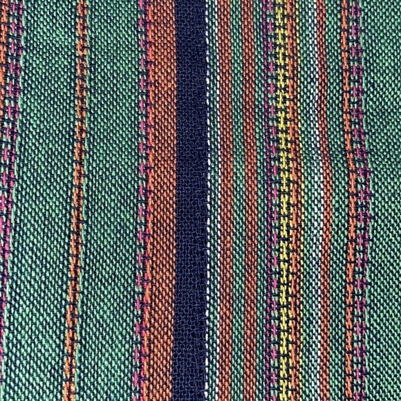 Apricot Multicoloured Striped Colourful Flax Mini Skirt - Size Small - Picture 10 of 12